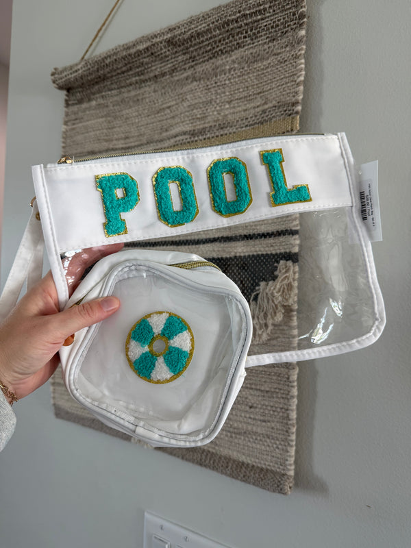 Nylon Clear Patch Bag - Set of 2