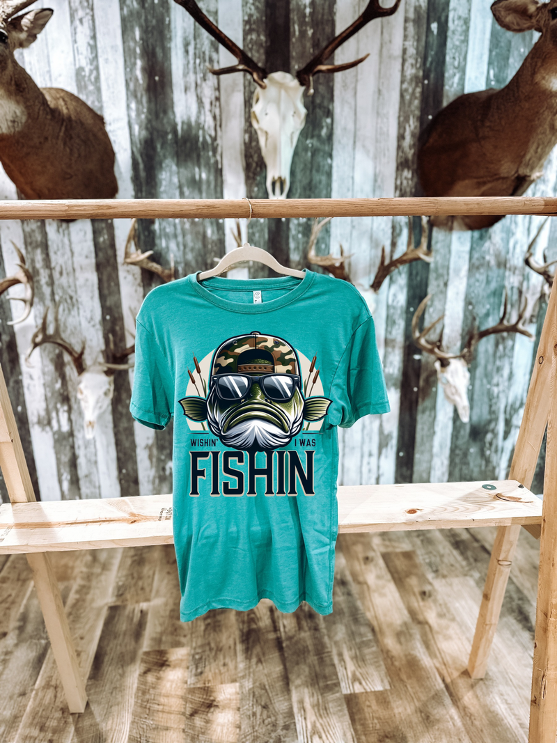 Wishin’ I Was Fishin’ Graphic T