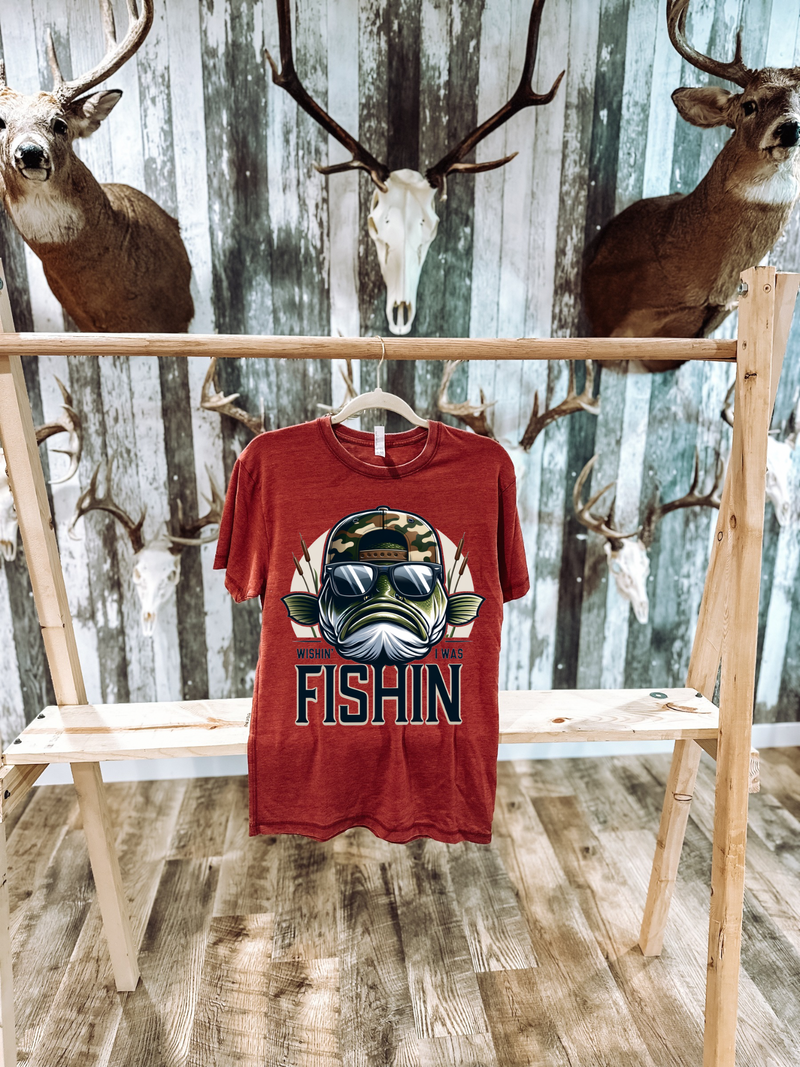 Wishin’ I Was Fishin’ Graphic T