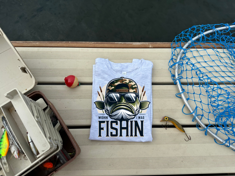 Wishin' I was Fishin' Graphic T Youth