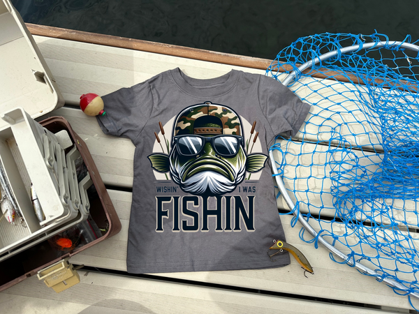 Wishin' I was Fishin' Graphic T Youth