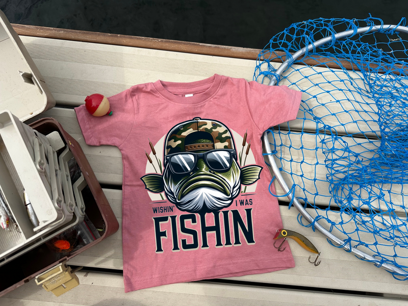 Wishin' I was Fishin' Graphic T Youth