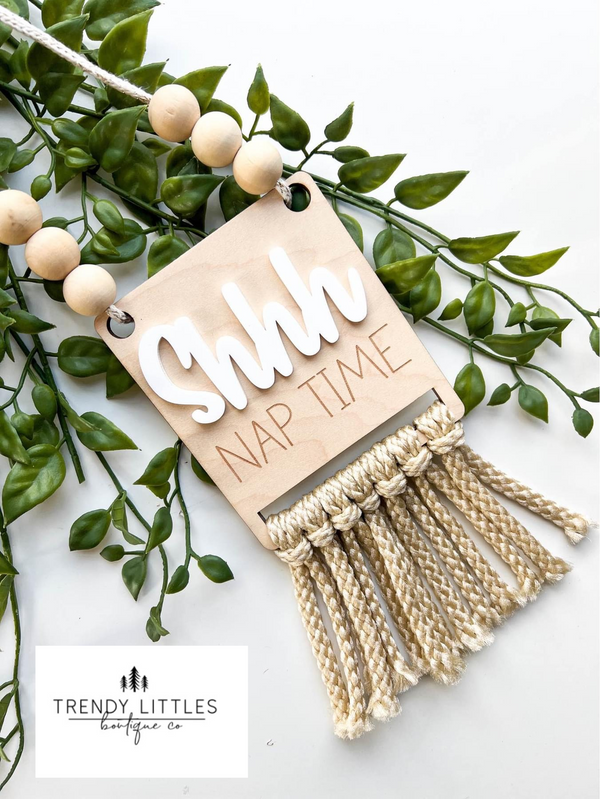 SHHH - It's Naptime Door Hanger