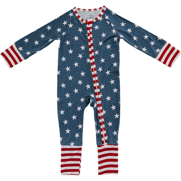 Stars + Stripes Bamboo Zipper