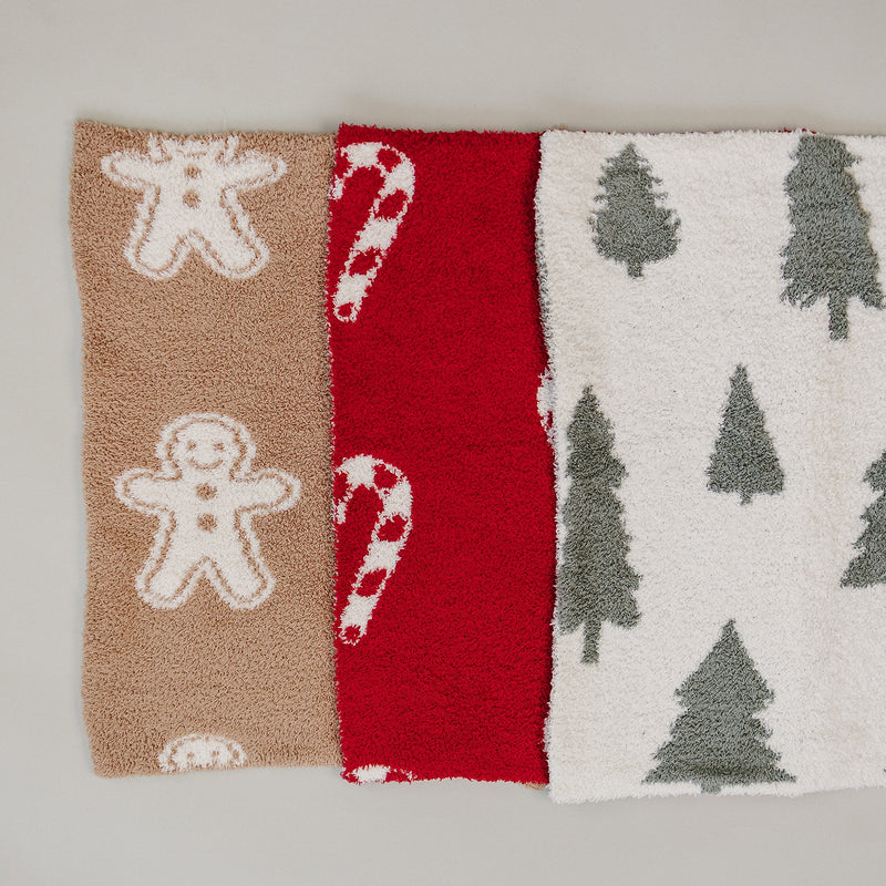 Gingerbread Plush Blanket