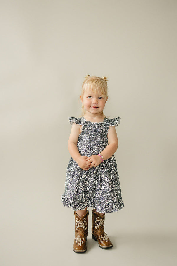 Paisley Smocked Dress