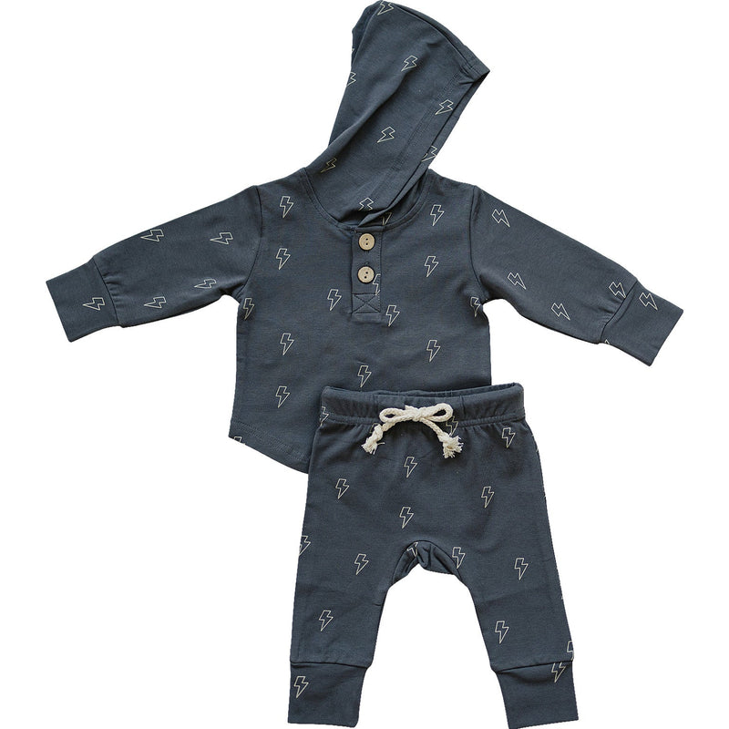 Lightning Bolt Hooded Set