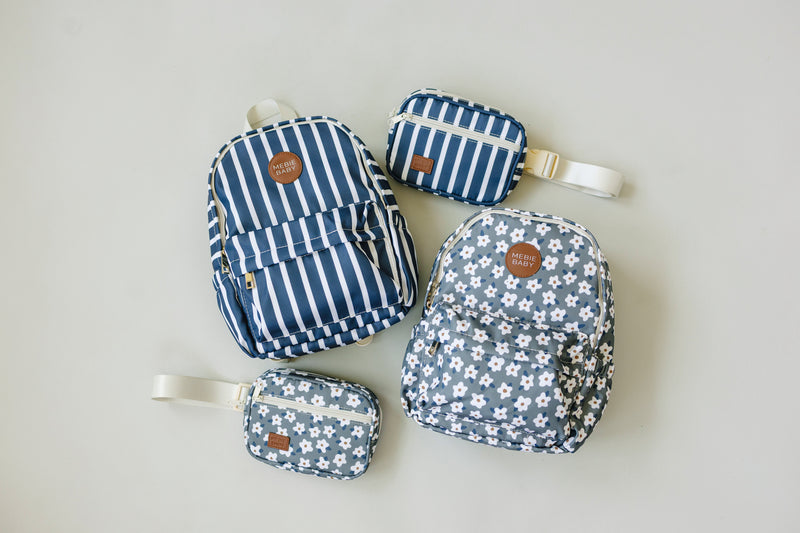 Navy Stripe Mini Fanny Pack