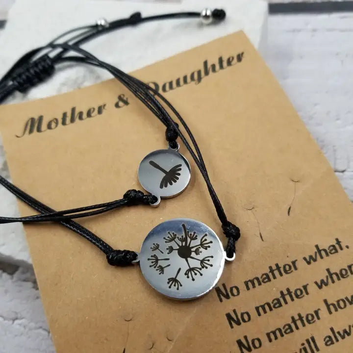 Dandelion Bracelet Mother/Daughter Set of 2