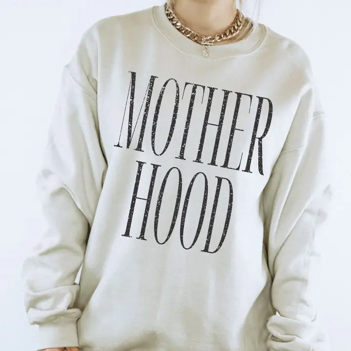 Distressed Motherhood Crewneck