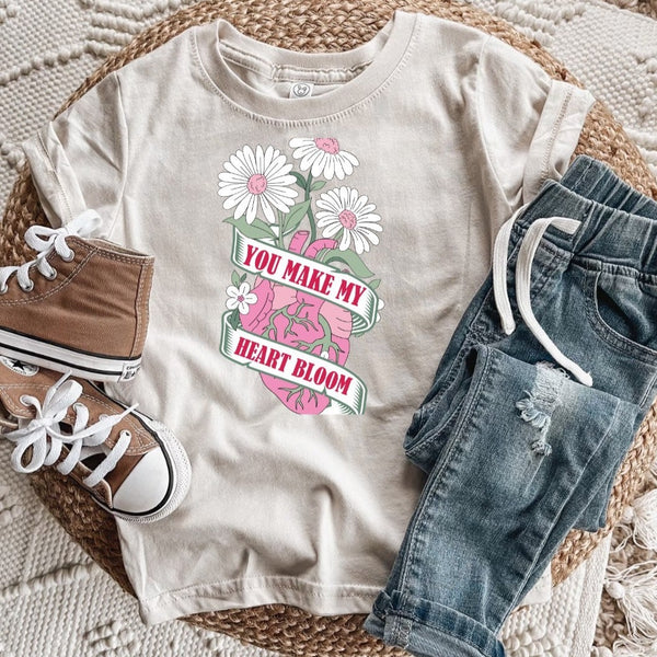 Heart Throb or Heart Bloom Valentine Graphic Tee