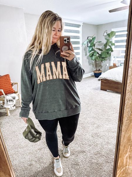 Vintage Wash MAMA Fleece Sweatshirt