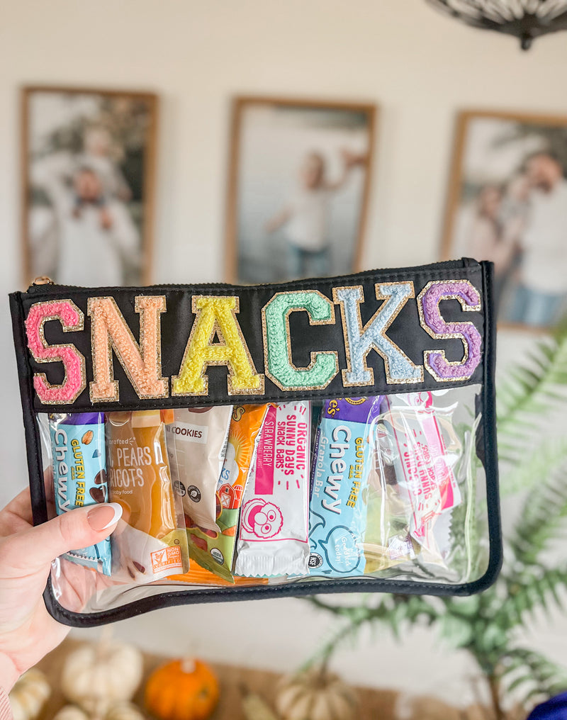 Nylon Clear Patch Bag - Snacks