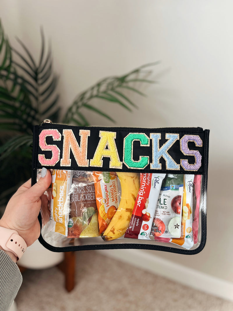 Nylon Clear Patch Bag - Snacks