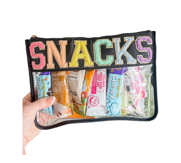 Nylon Clear Patch Bag - Snacks