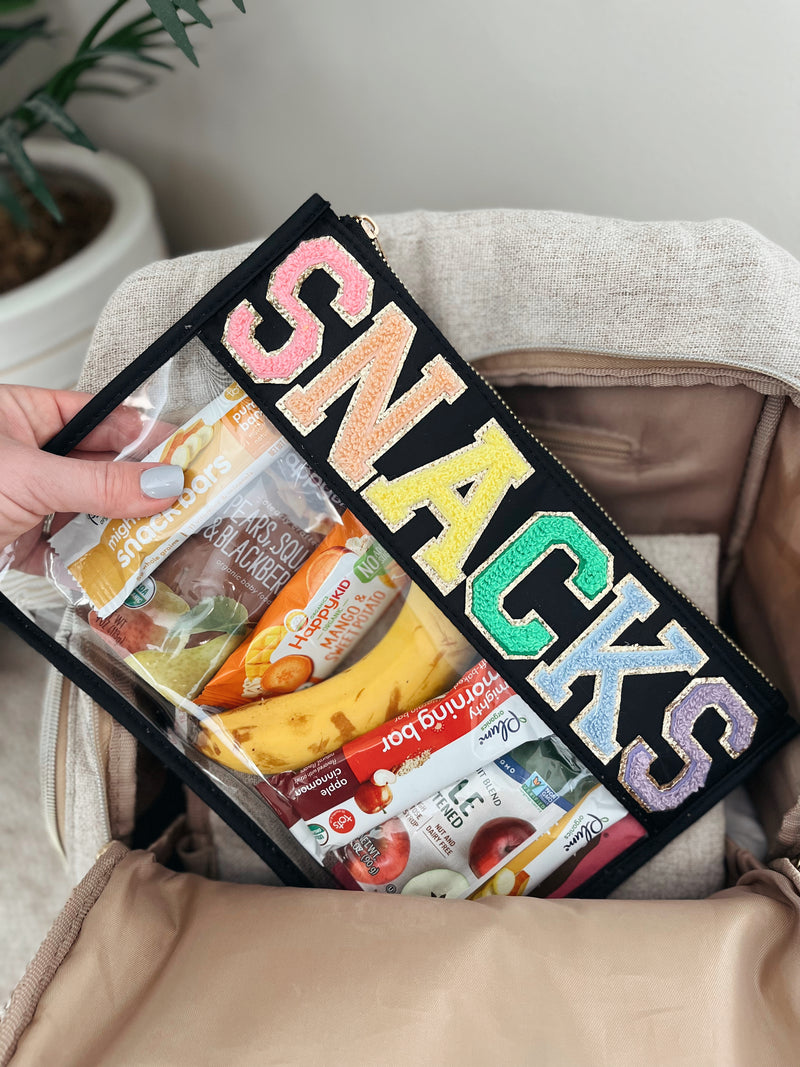 Nylon Clear Patch Bag - Snacks